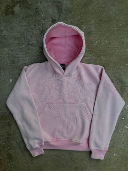 "Half a Million" Embroidered Hoodie (Light Pink)