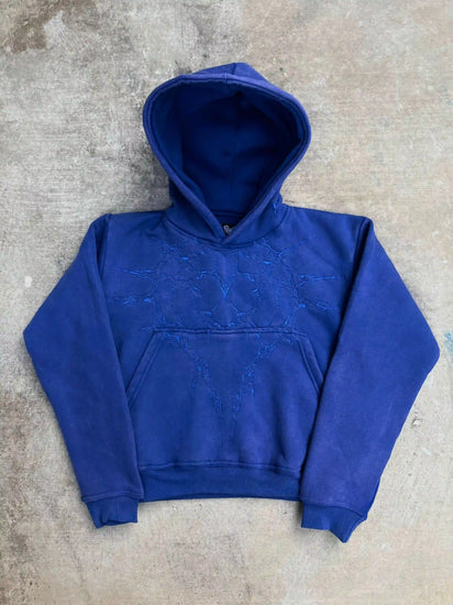 "Half a Million" Embroidered Hoodie (Royal Blue)