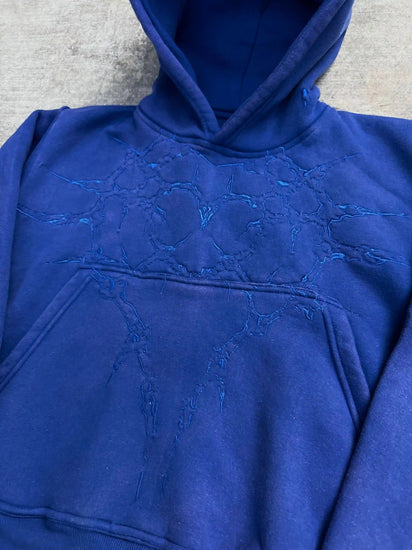 "Half a Million" Embroidered Hoodie (Royal Blue)