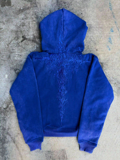 “Half a Million” Embroidery Zip-Up (Royal Blue)