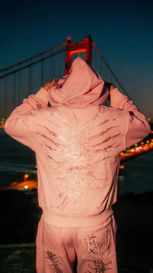 “Ghoul” HOODIE (Light Pink)