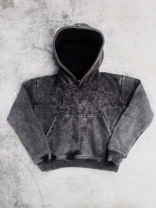"Half a Million" Embroidered Hoodie (Black)